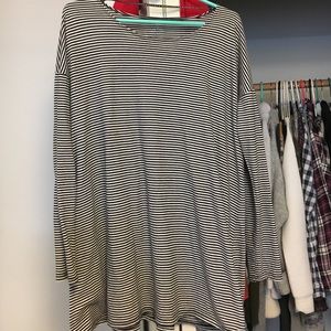 Long sleeve striped skater dress!